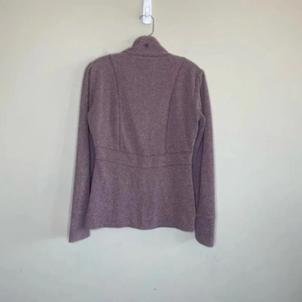 Athleta 1/2 Zip Purple Pullover Fleece Sweater with Pocket Sz S - Image 5