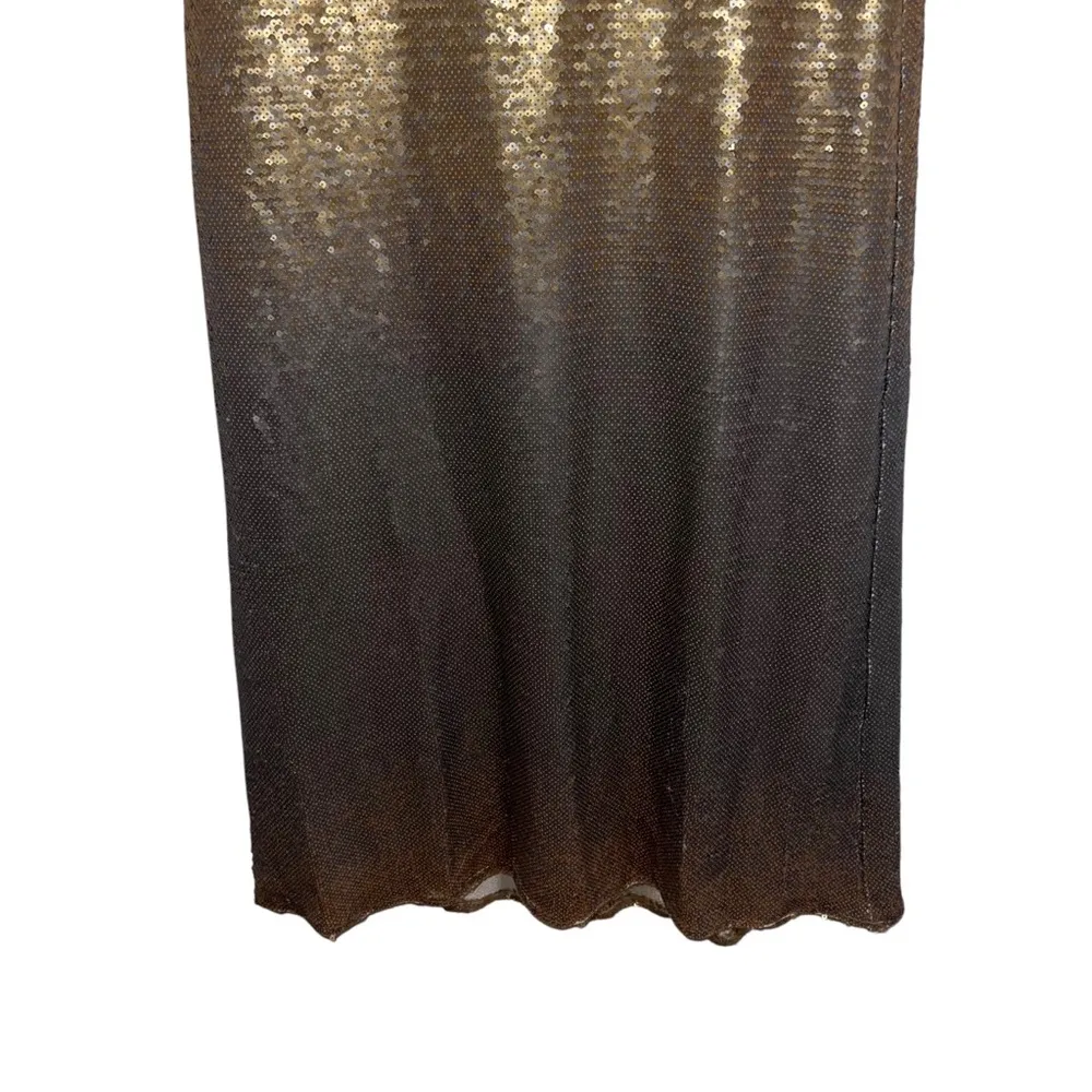 NEW NWT Show Me Your Mumu Taylor Strapless Tube Maxi Dress In Gold Ombre Sequins - Image 6