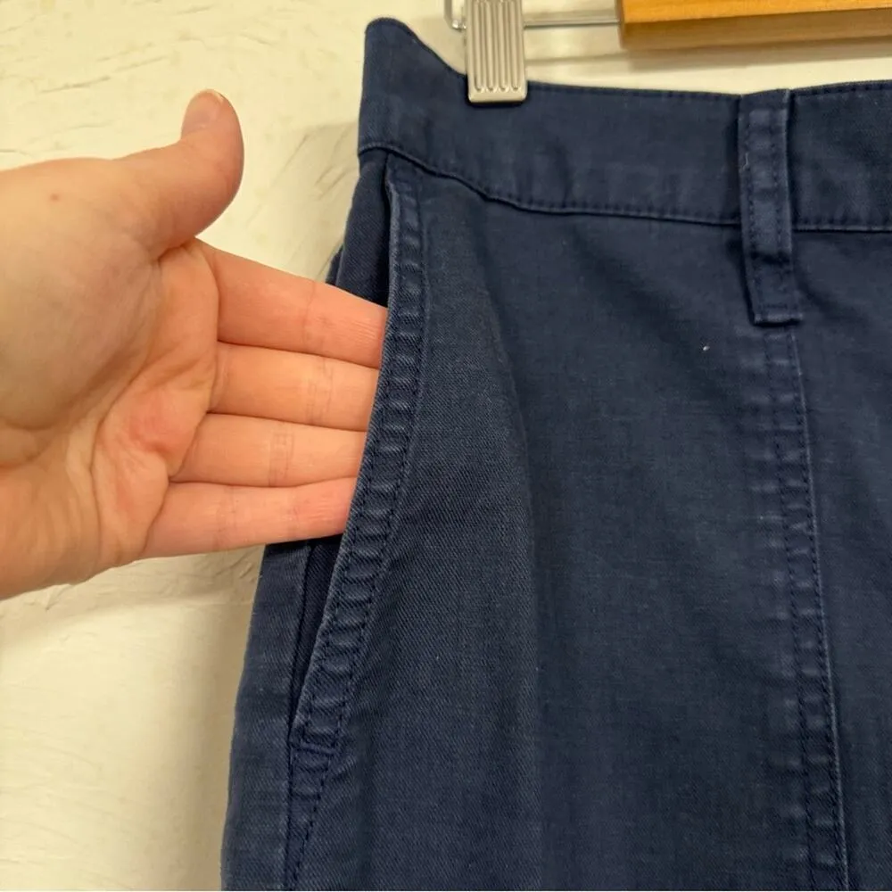 J. Crew Navy Blue High Rise Wide Leg Trouser Dress Pants Womens 30 Preppy Office - Image 5