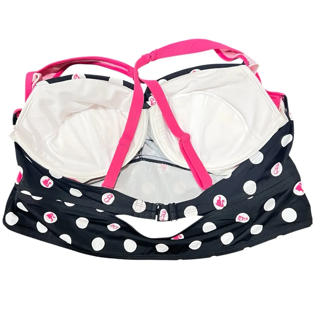 Barbie Black and White Bikini with Vibrant Pink Accents Size 3X - Image 4