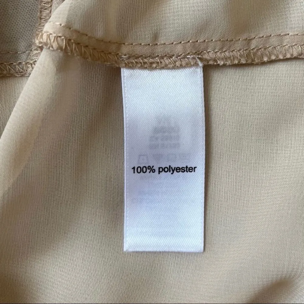 Maurices Split Back Layered Racerback Sleeveless Tank Black Tan Print Size Small - Image 7