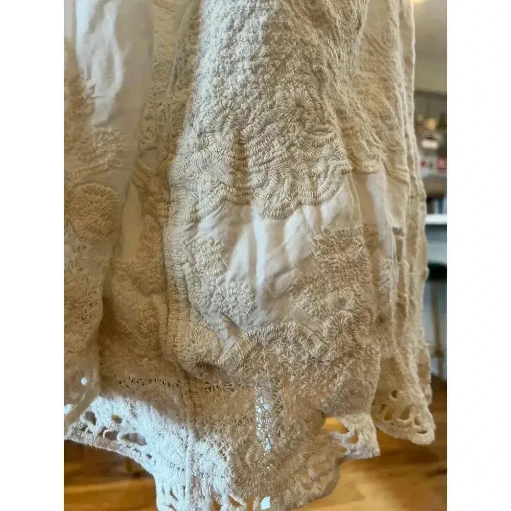 DEMOCRACY boho baggy tunic top womens size medium - Image 6