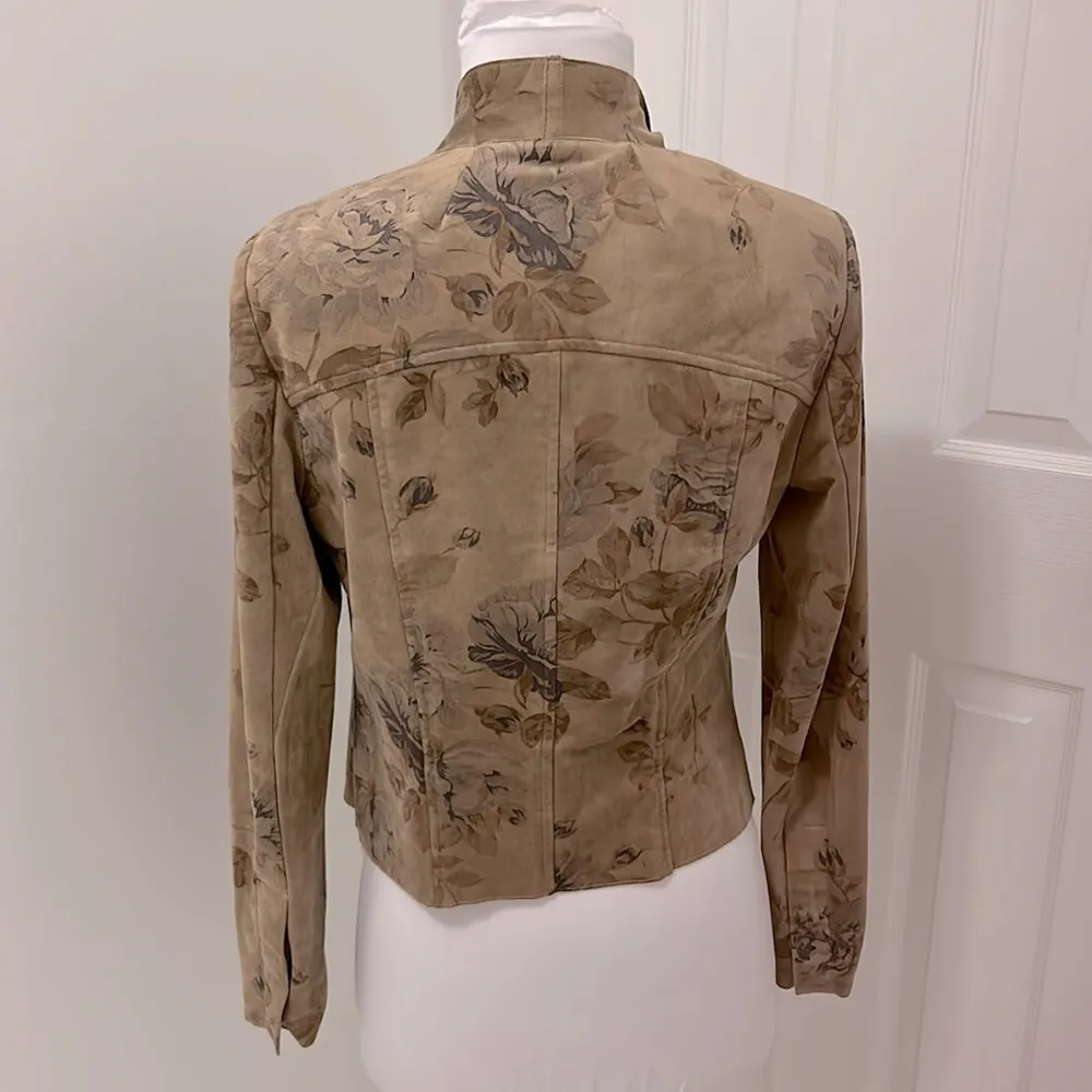 Kut From The Kloth Tayanita Faux Suede Floral Jacket - Image 3