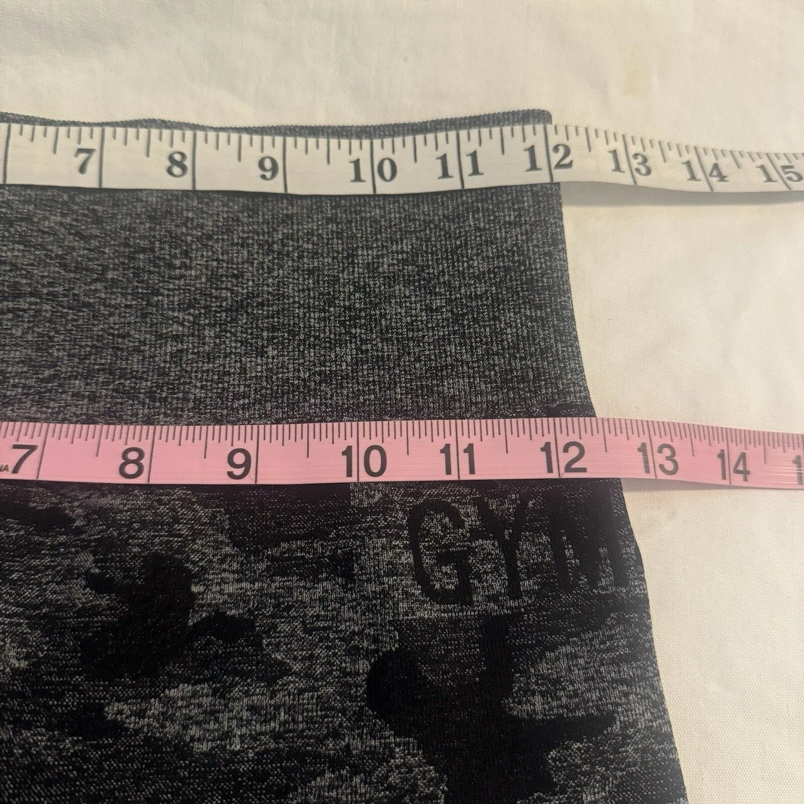 Gymshark Womens Leggings Sz Medium Gray Camo Activewear Gym Sporty Workout Yoga - Image 8