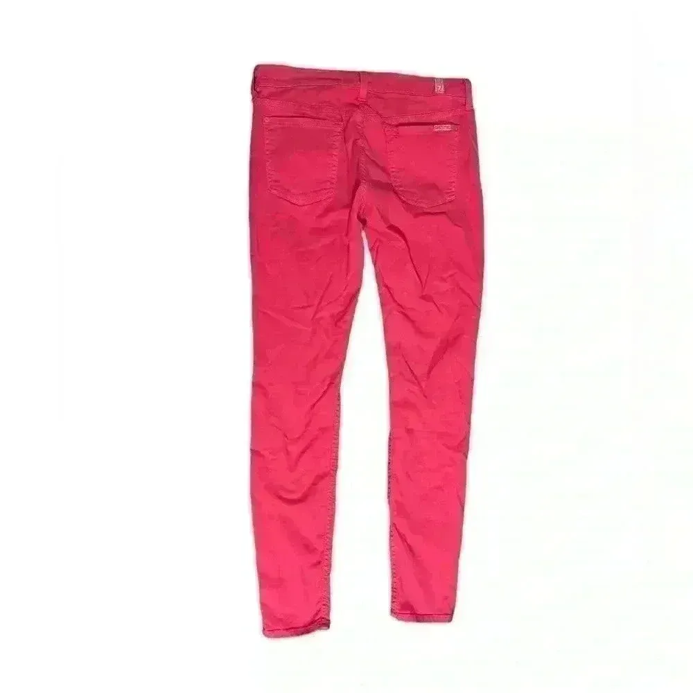 7 seven for all man kind hot pink woman’s jeans 30 - Image 2