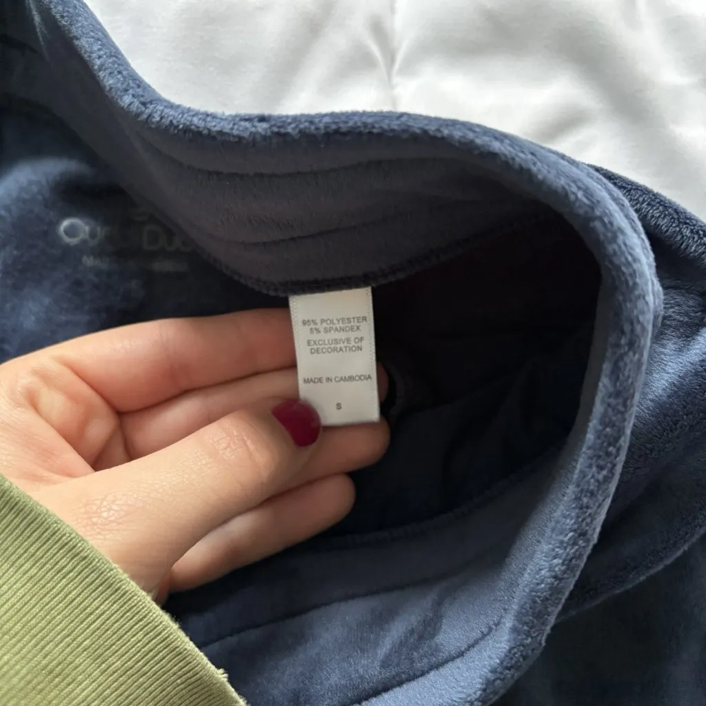 Cuddl Duds Womens Size Small 2pc Fleece Pajama Set Pj Plaid Green Blue Soft - Image 14