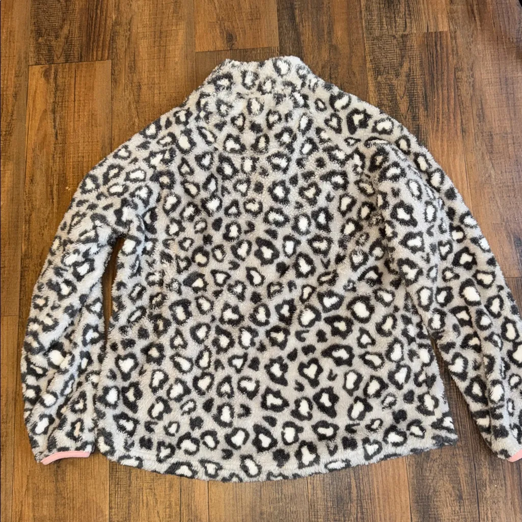 Simply Southern Gray and Pink Fleece Pullover - Image 11