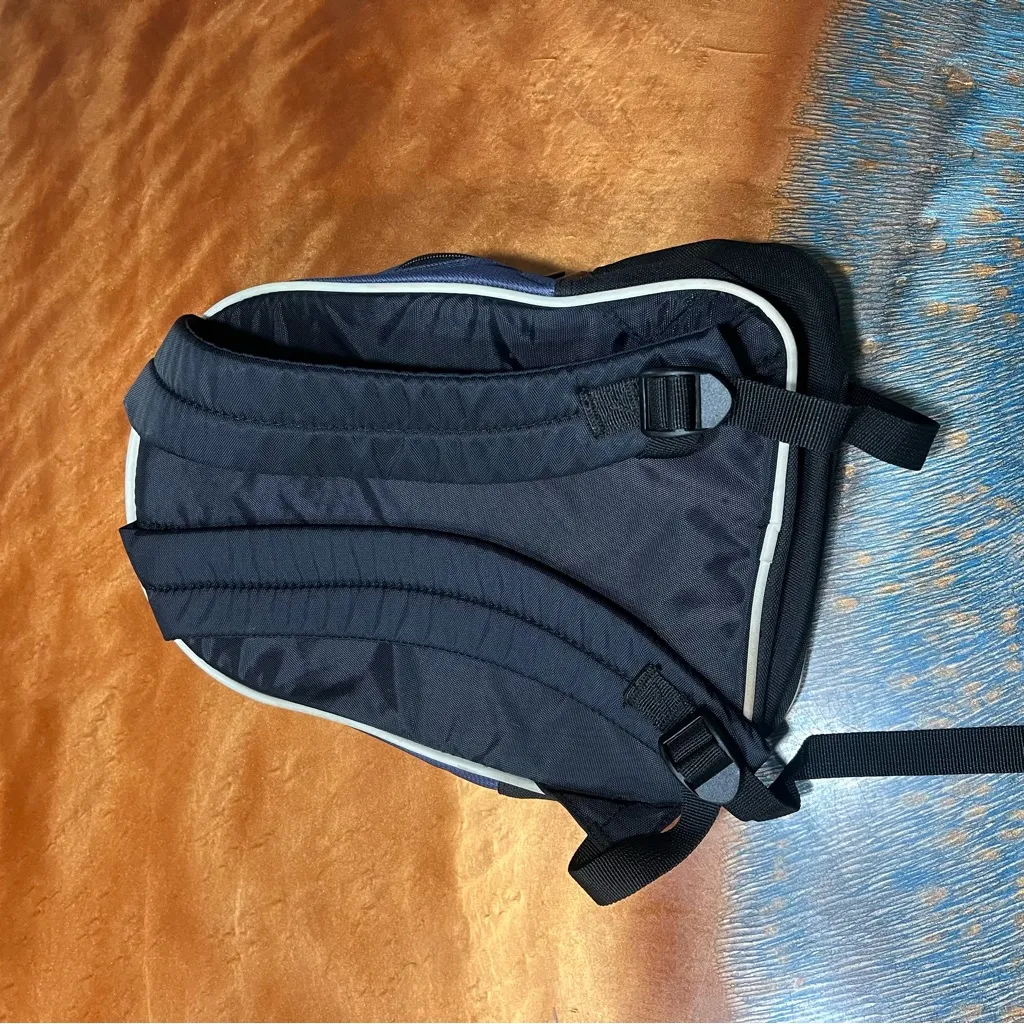 Vintage Nike small Backpack Blue Black Y2K 2000s Adjustable straps - Image 6