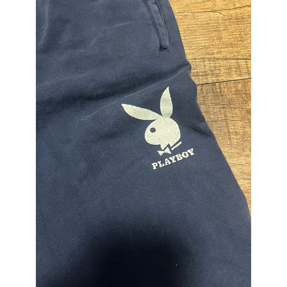 Playboy vintage fade navy cotton sweatpants - Image 3