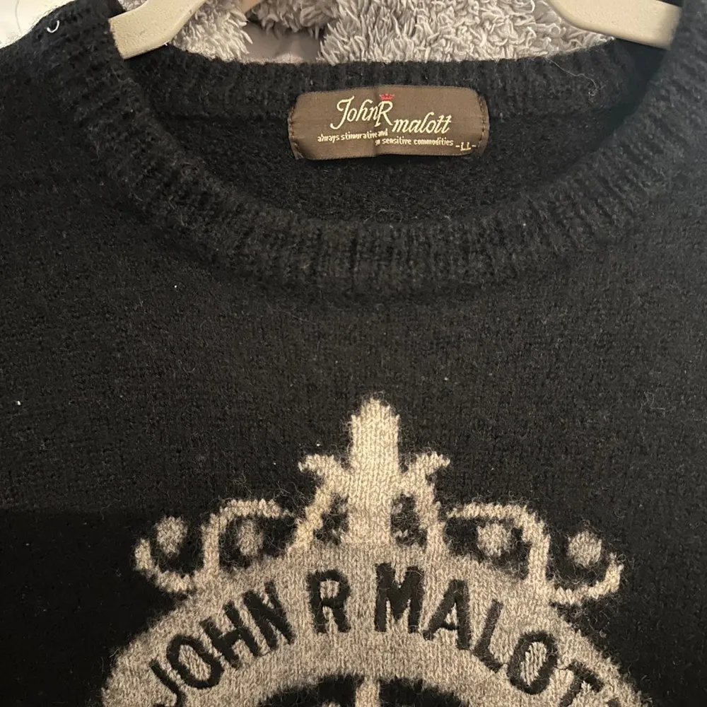 Vintage John R Malott Black Golf Club Wool Sweater - Image 3