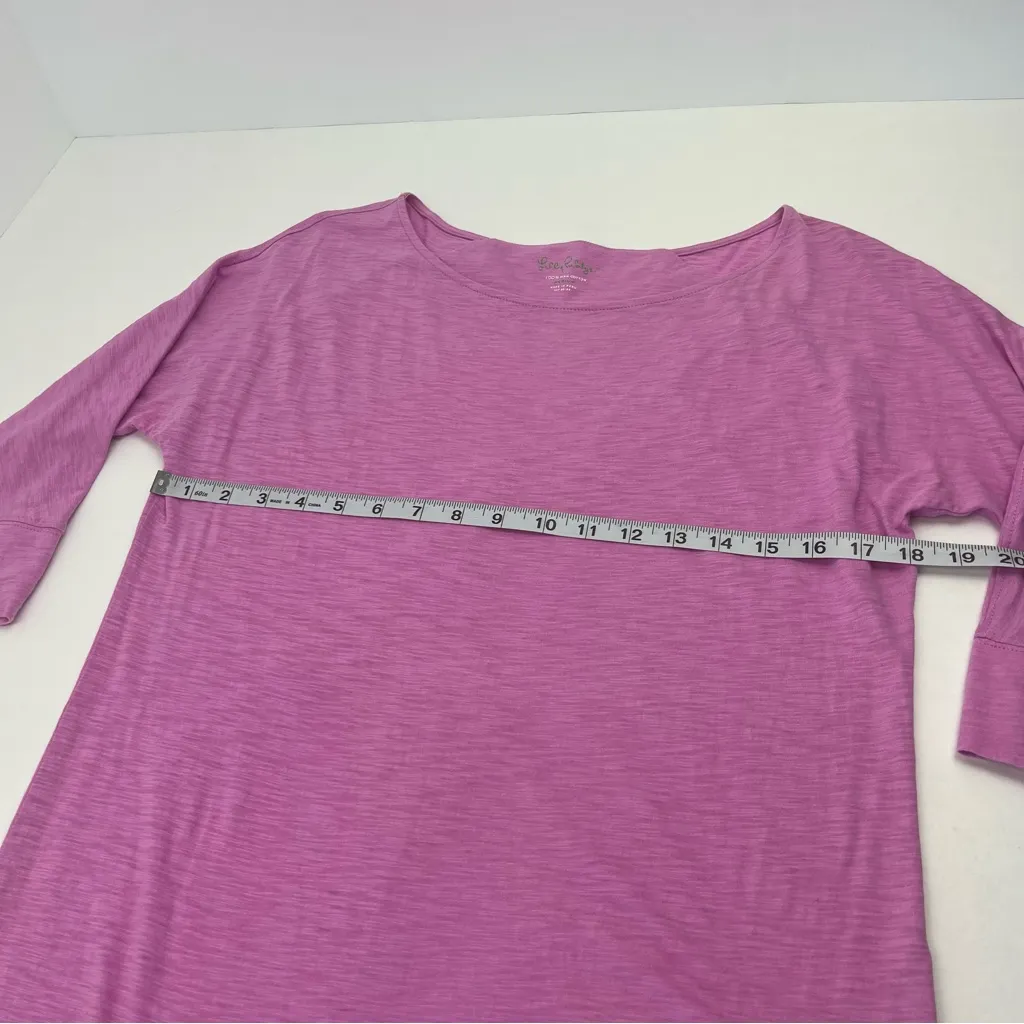 Lilly Pulitzer 100% Pima Cotton Dress Womens Size Medium Pink Coastal Preppy‎ - Image 4