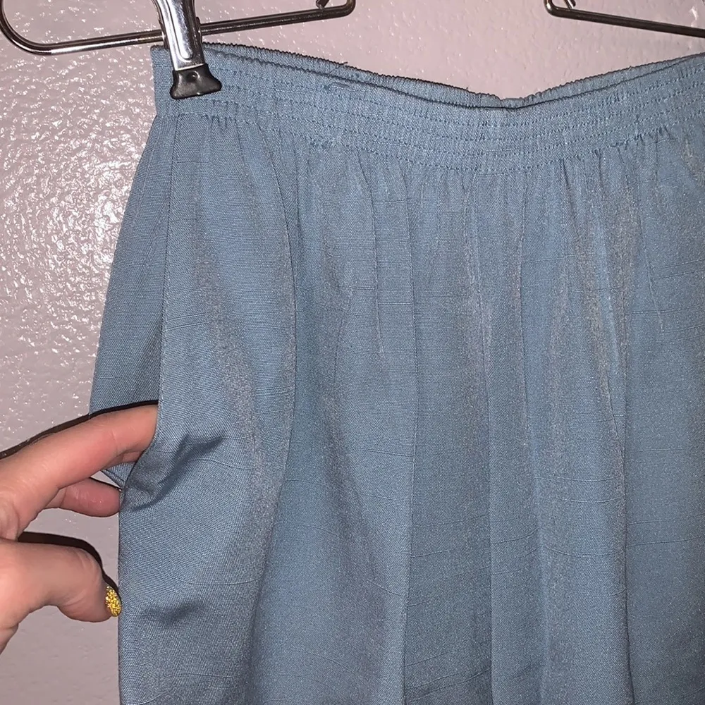 Alfred Dunner vintage light blue pull on casual pants - Image 3