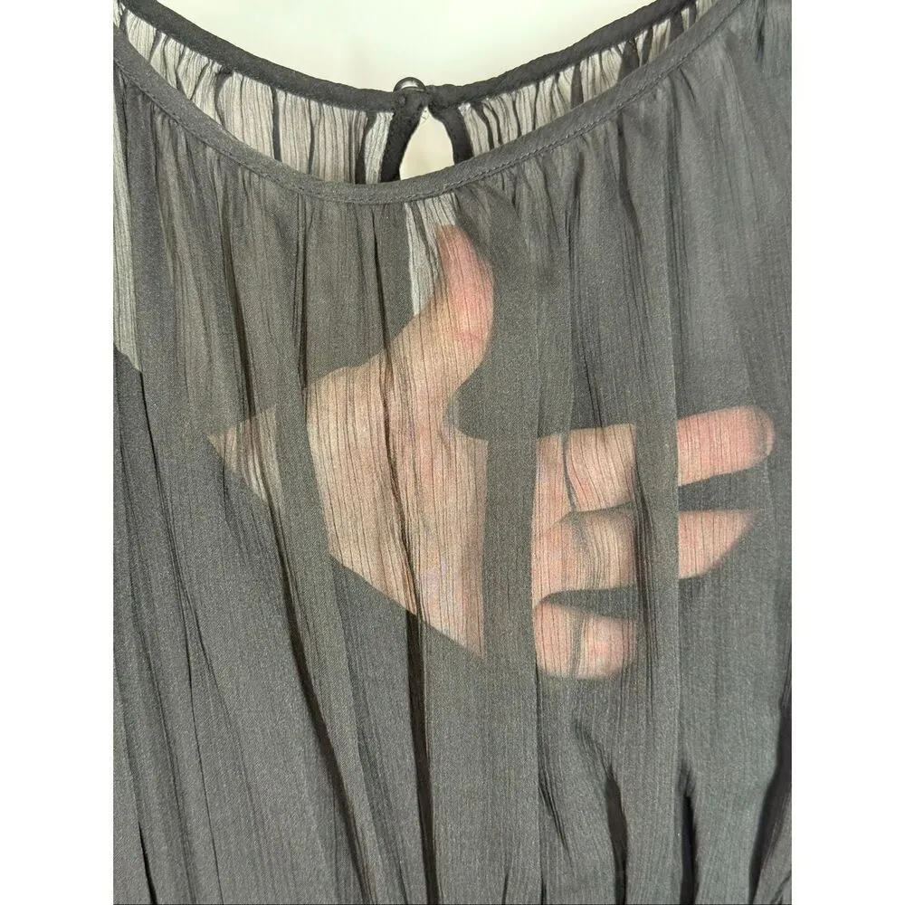 Abercrombie & Fitch Women dress black sheer overlay tank size small NWT - Image 2