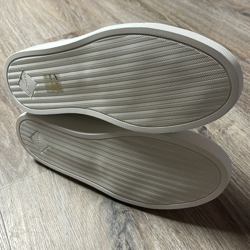 Thakoon High Top Pull On Lace Sneakers Size 9 White - Image 16