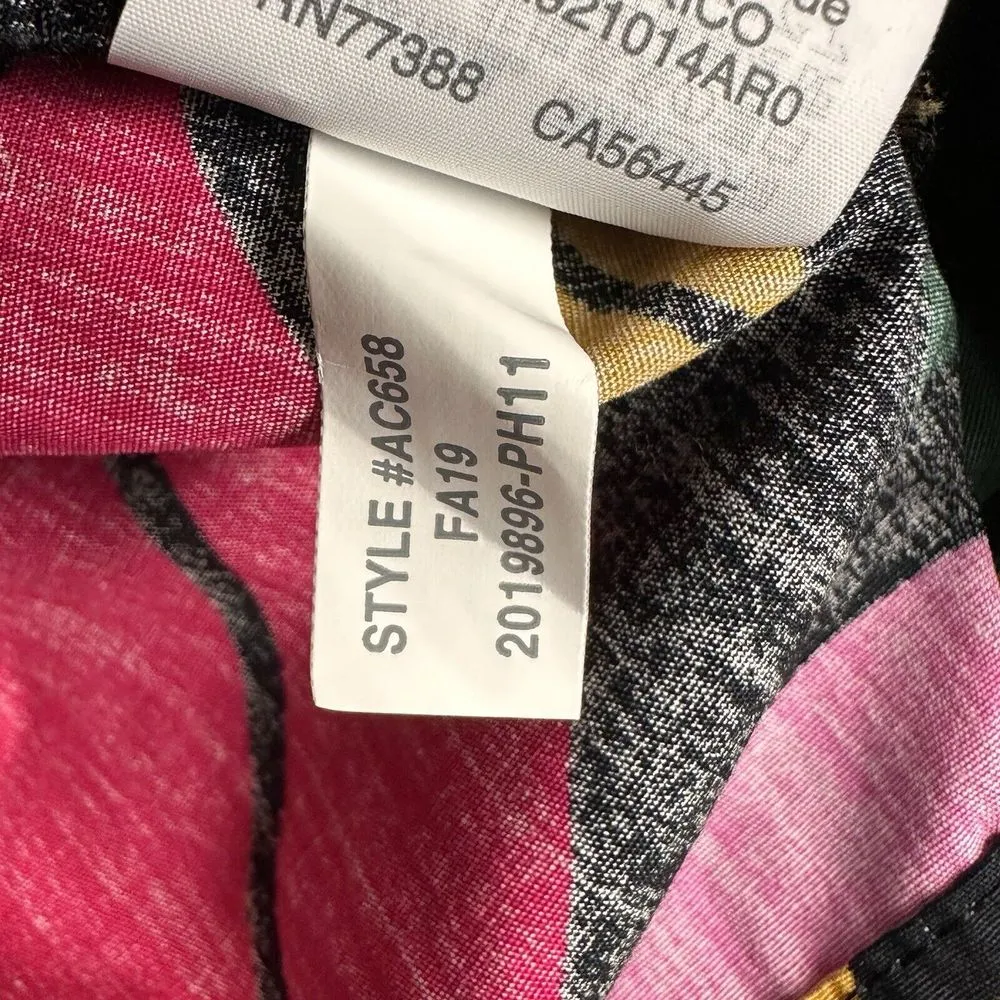 J. Crew Womens Open V-Neck Cotton Floral Poplin Top Size Small Vacation Colorful - Image 9