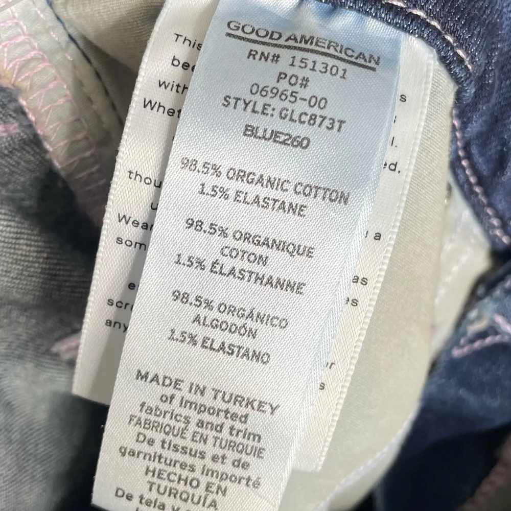 Good American Good Legs Skinny Crop Jeans Blue260 Women’s Sz 4/27 - Image 6