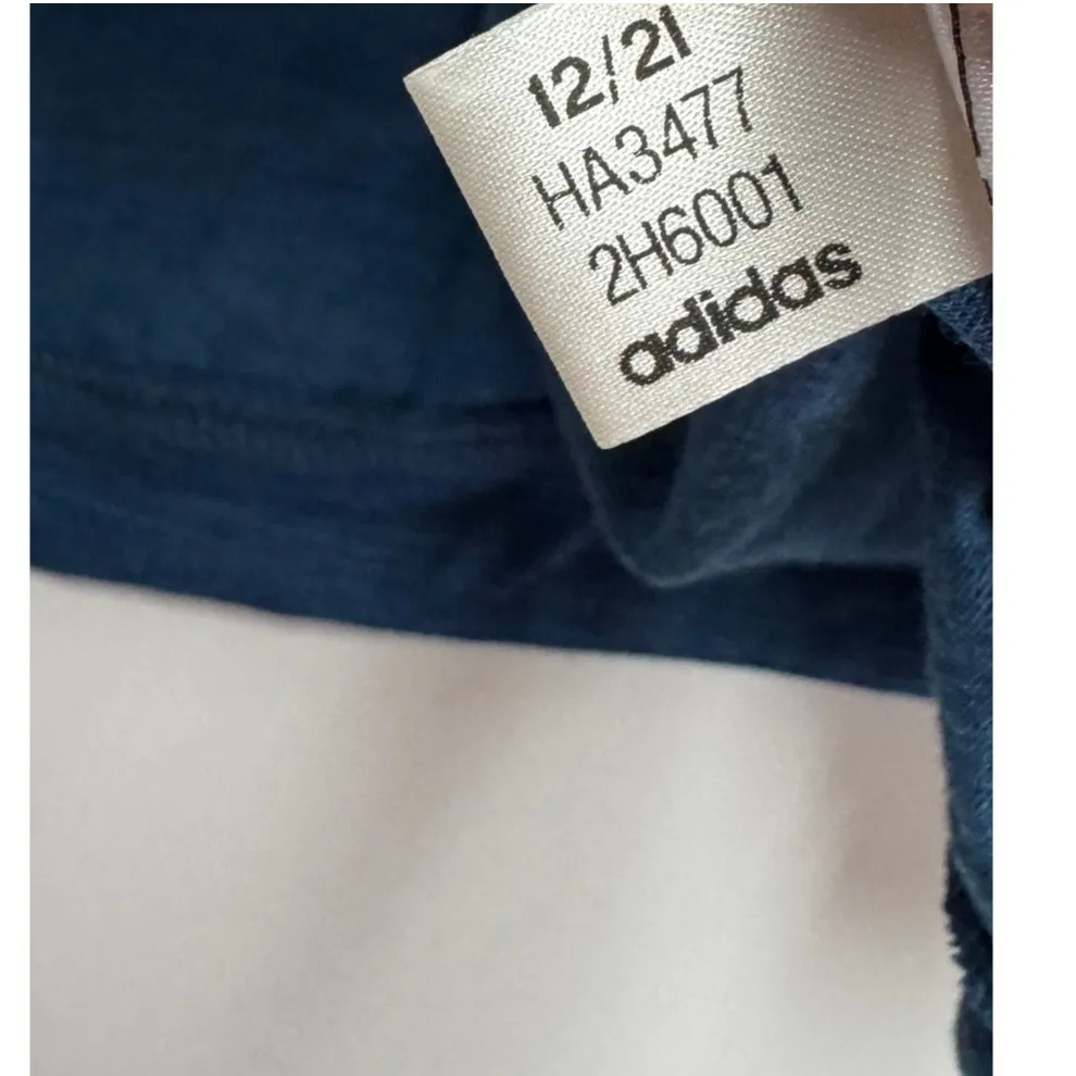 Adidas Hooodie Womens Small Blue Rush Crew‎ Essentials Slub Hoodie - Image 7