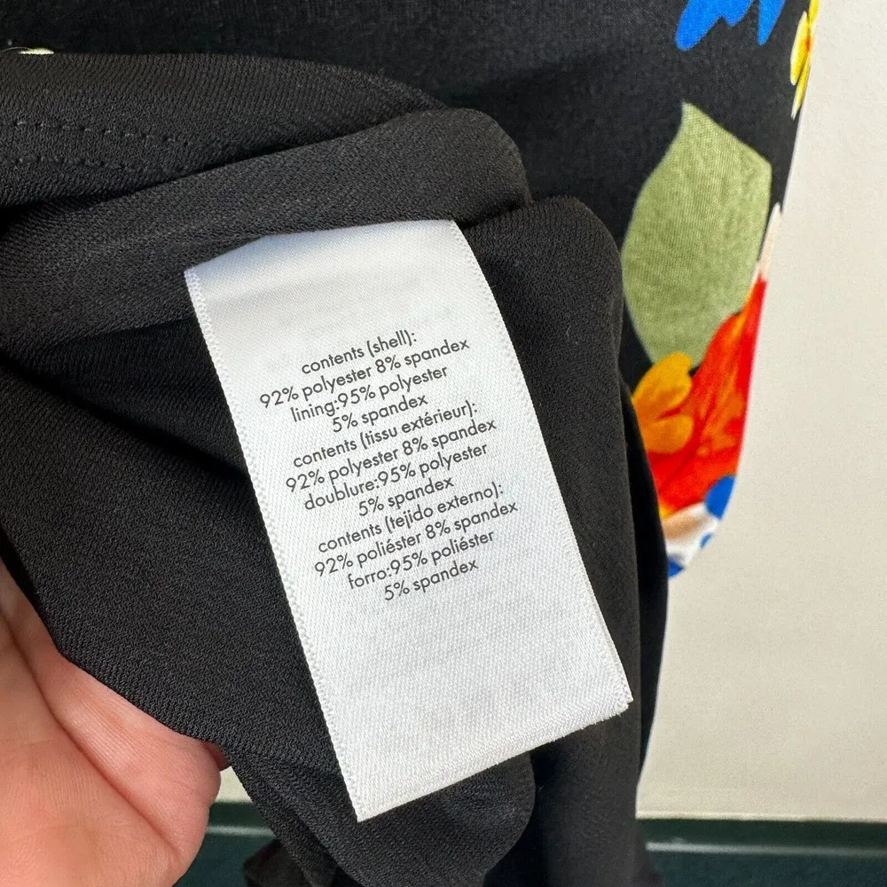 Danielle Bernstein We Wore What Size Small Black Floral Tropicana Midi Dress - Image 9