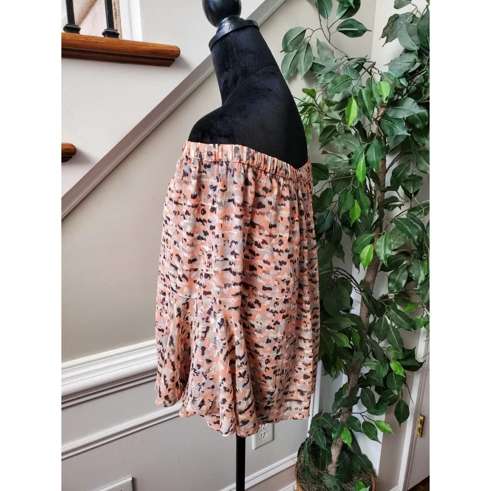 Lucky Brand Women Pink Polyester Off The Shoulder Long Sleeve Top Blouse Size S - Image 5