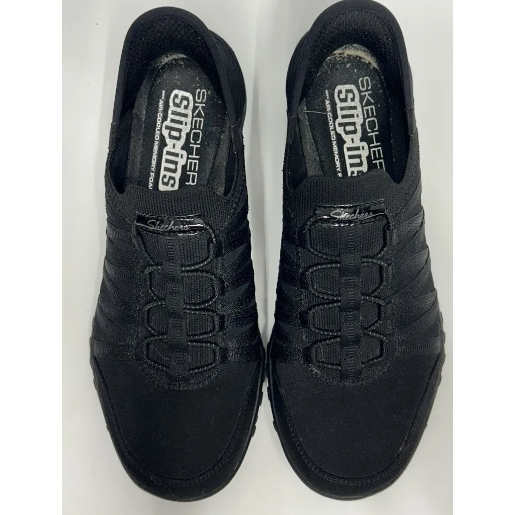 Skechers Breathe Easy Roll With Me Hands Free Slip-Ins Shoes Black Women’s 7.5 - Image 4