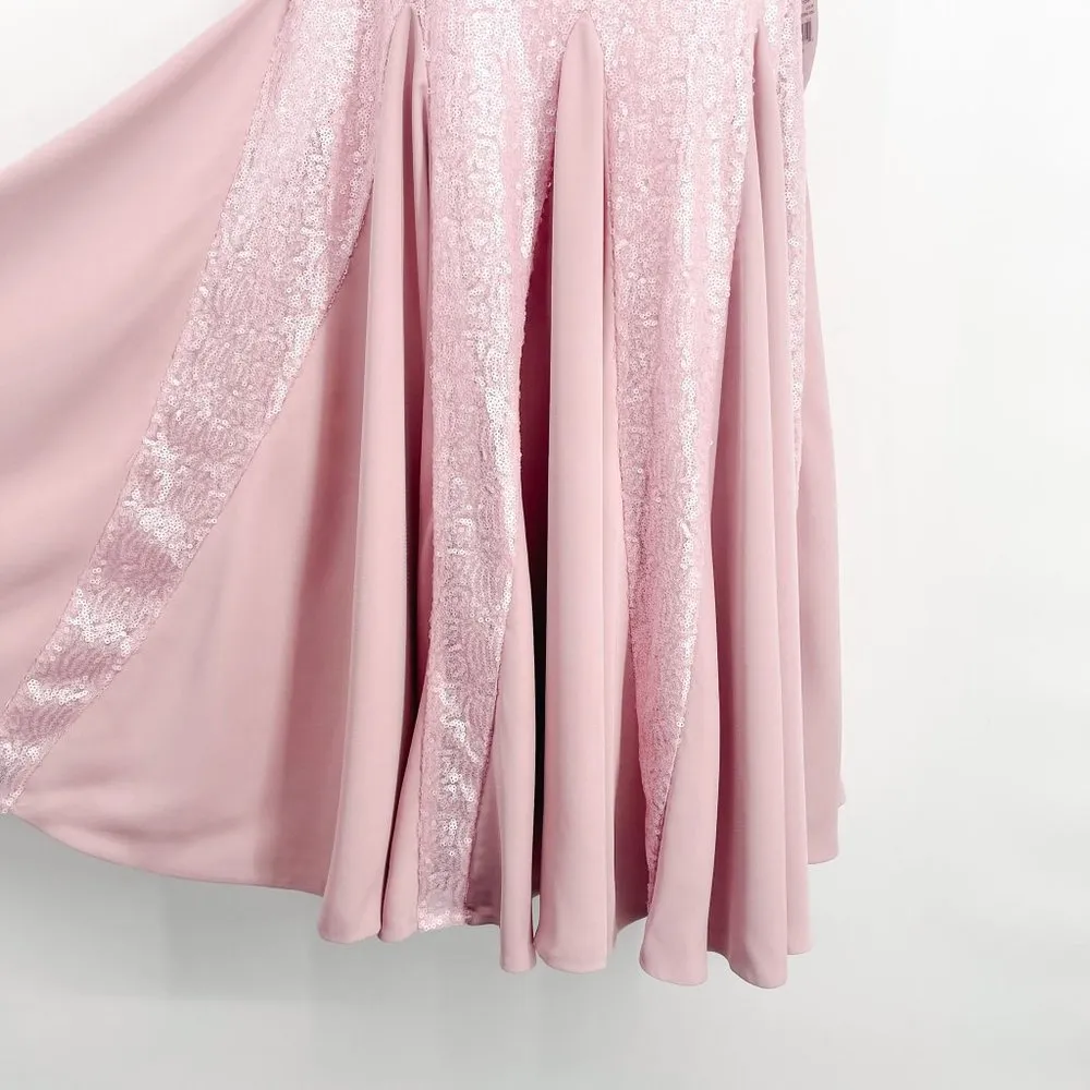 Mestiza New York Margot Sequin Mini Dress Pink Barbiecore Balletcore Sleeveless - Image 11