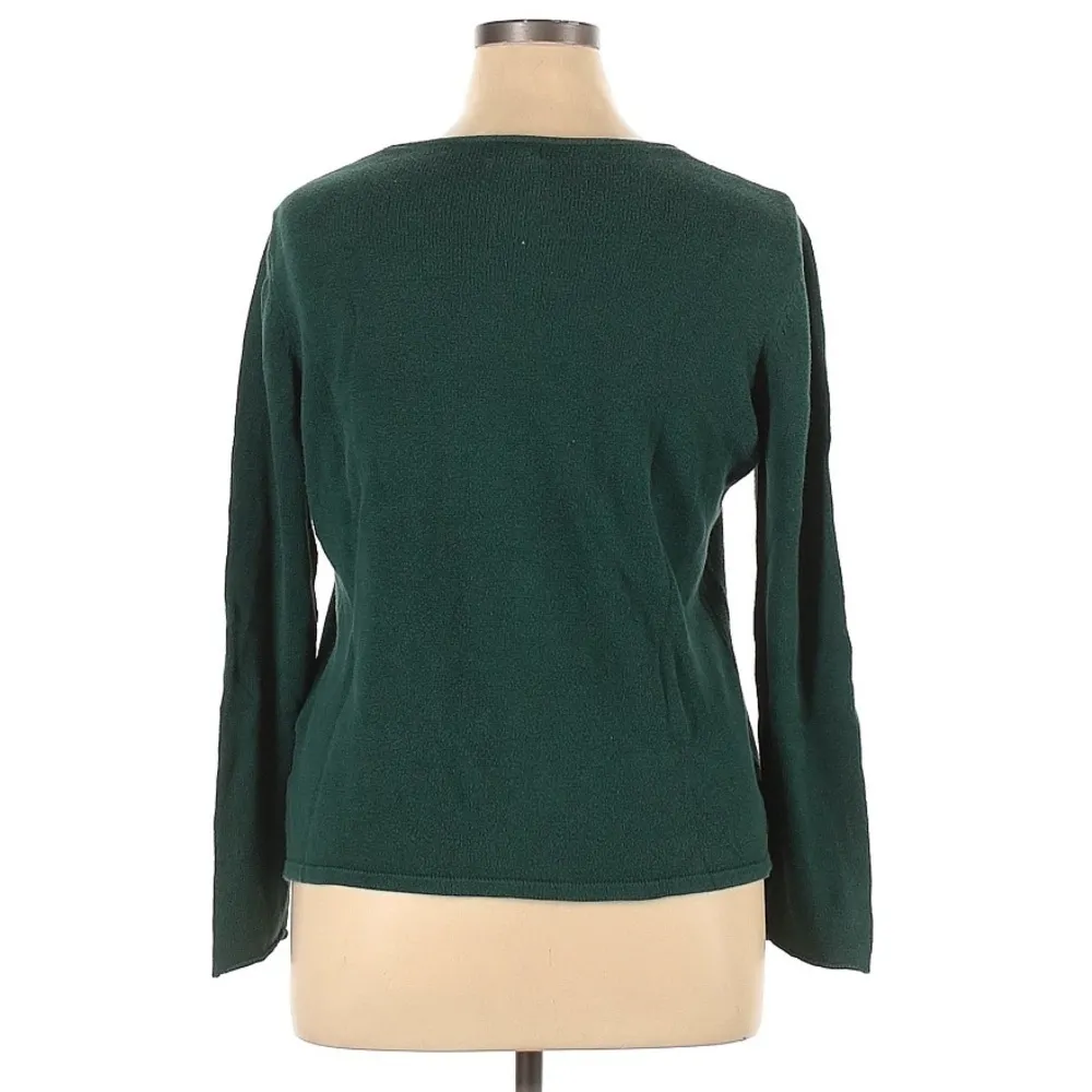 Old Navy Classic Crewneck Sweater Emerald Green - Image 2