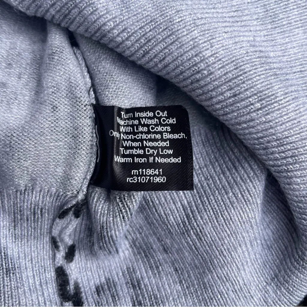 Lane Bryant Black and White Animal Print Sweater Size 18/20 - Image 5