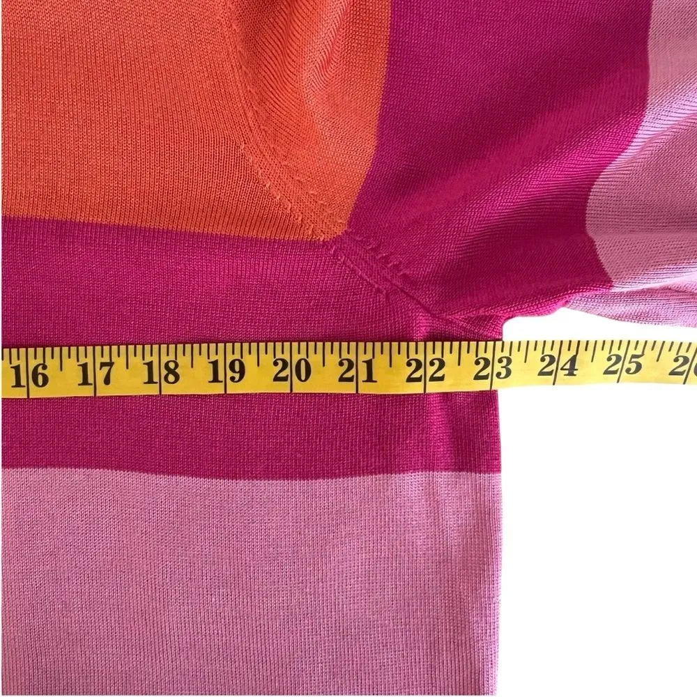 Lauren Ralph Lauren Womens Striped Sweater Sz 2X Oversized Cotton Blend Preppy - Image 5