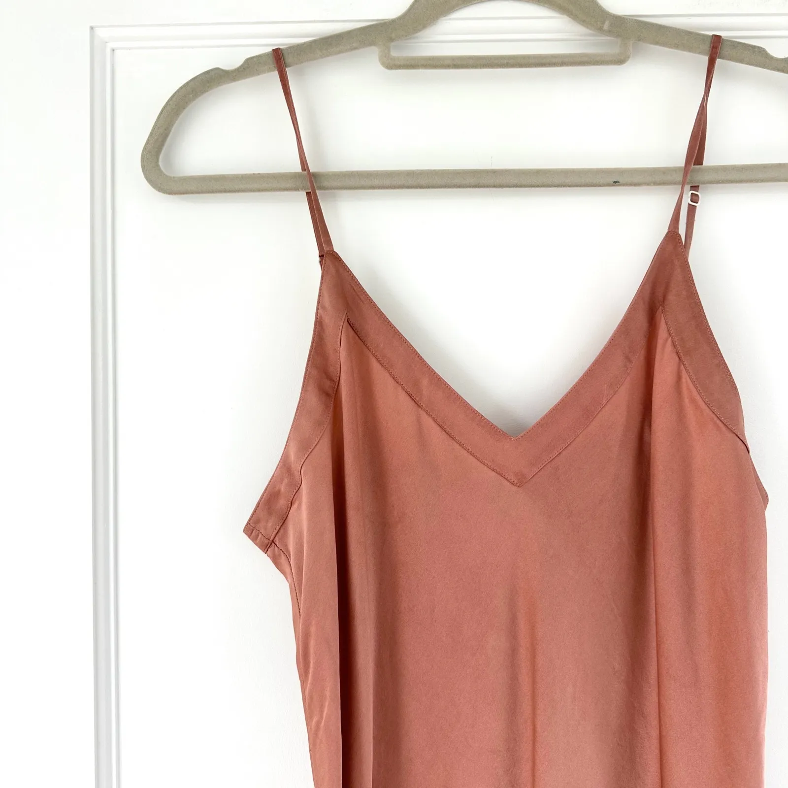 Ginia Silk Slip Dress V - Image 6