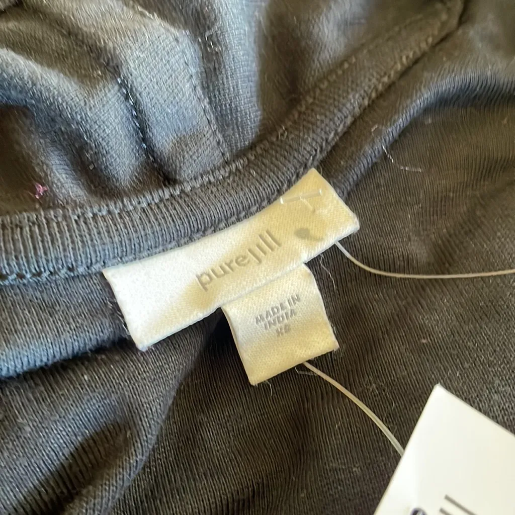 NWT J.Jill X Pure Jill Multi Wrap Cardigan Yoga Oversized Black XS - Image 6