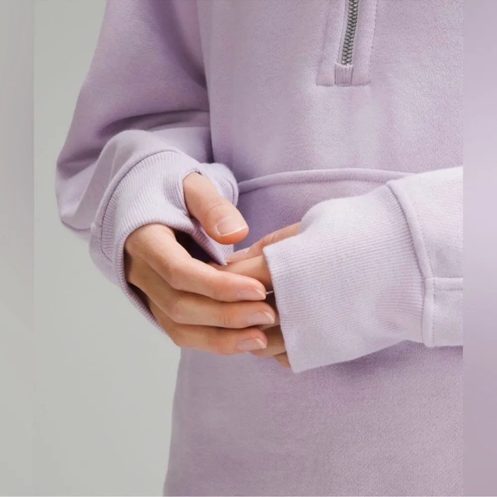 NWT Scuba Oversized Funnel Neck Half Zip / Lilac Ether M/L - Image 6