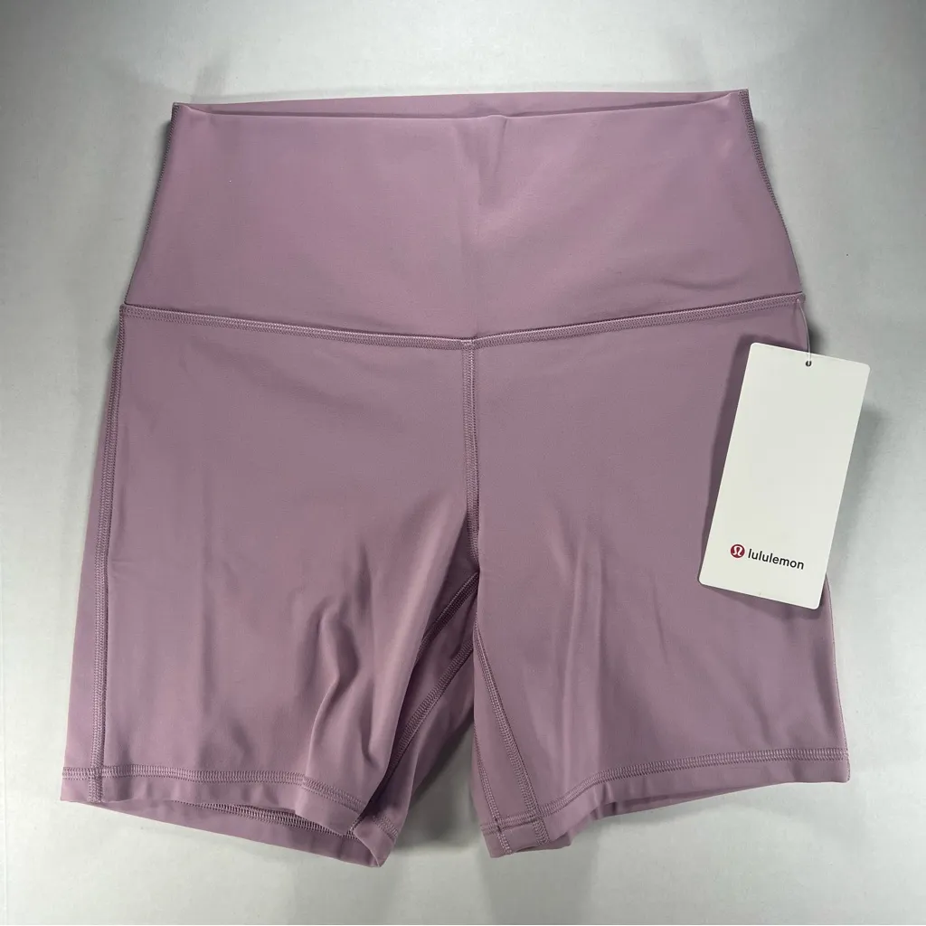 Lululemon Align High Rise Short 6" Rose Blush Women's Shorts Size 8 - Image 5