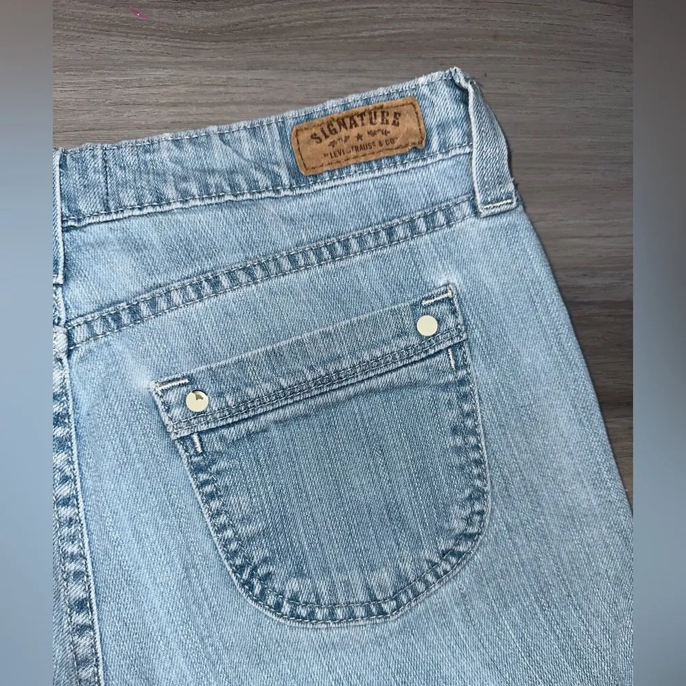 Vintage 90s Levi Strauss & Co Women’s Signature Cotton Stretch Jean Shorts Sz 10 Blue - Image 7