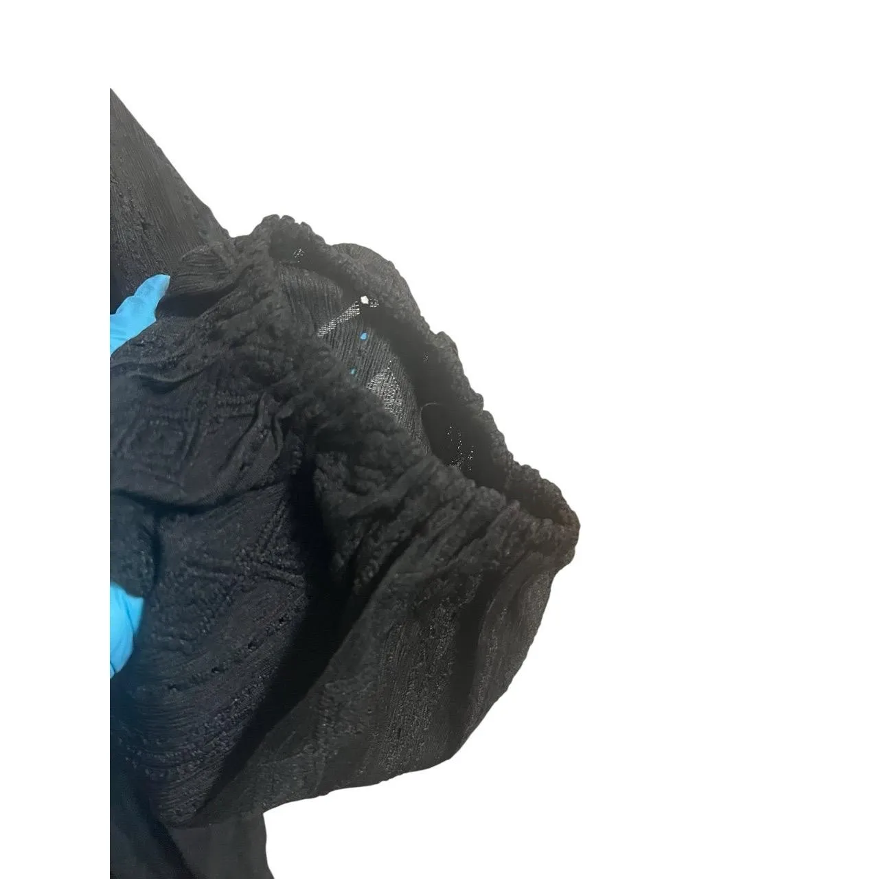 Oddy Oddi Midi Dress Womens 3X Black Babydoll Peasant Puff Sleeve Boho New - Image 7