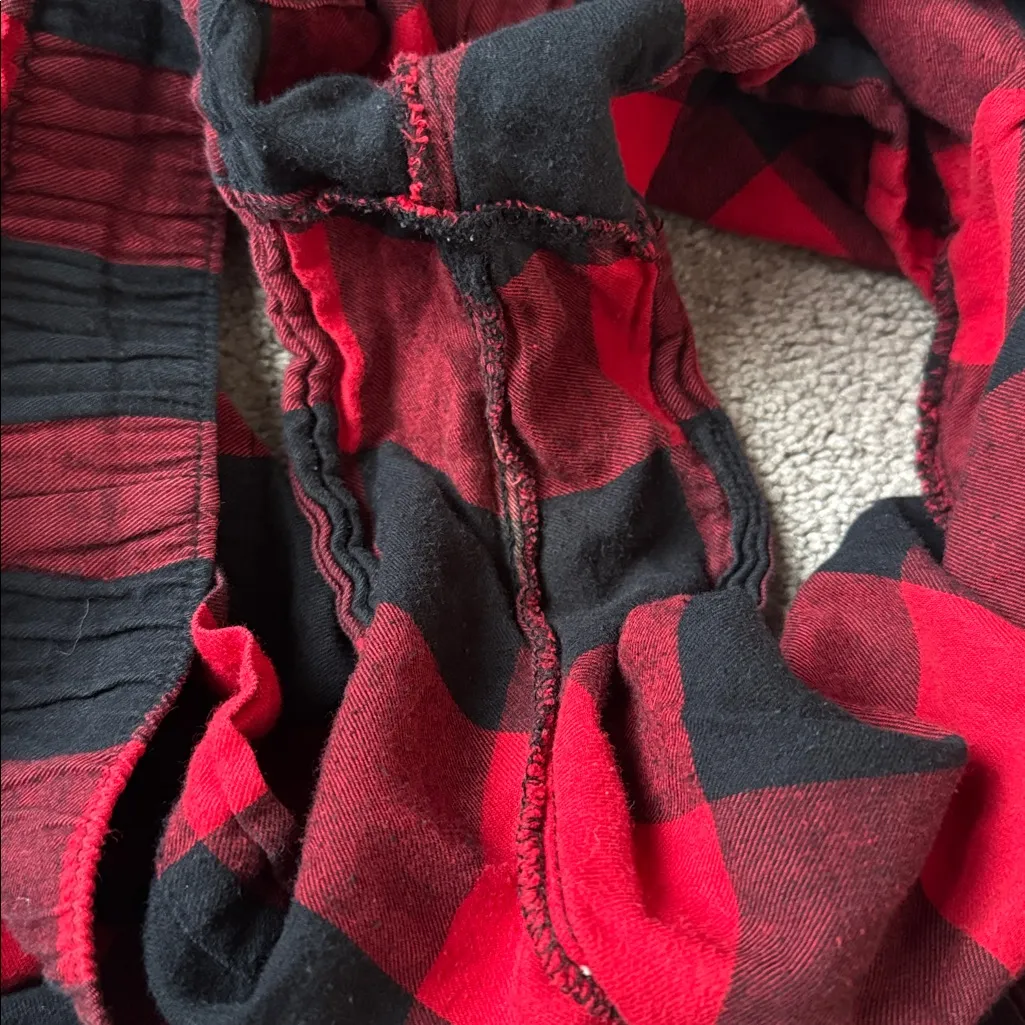 Auden Black/Red Checkered Pajama Set SIZE XXL Red - Image 10