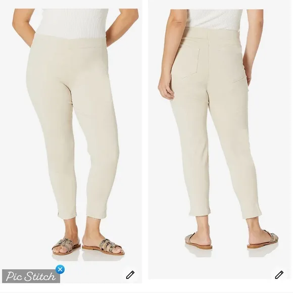 NYDJ Pull On Skinny Ankle Jeans in Feather - Image 2