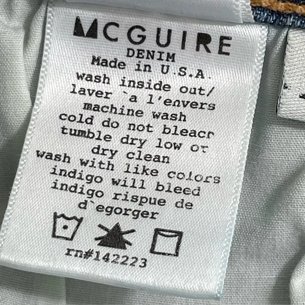 MCGUIRE Aarons Slim Jeans‎ in The Fall Wash Size 25x30 - Image 10