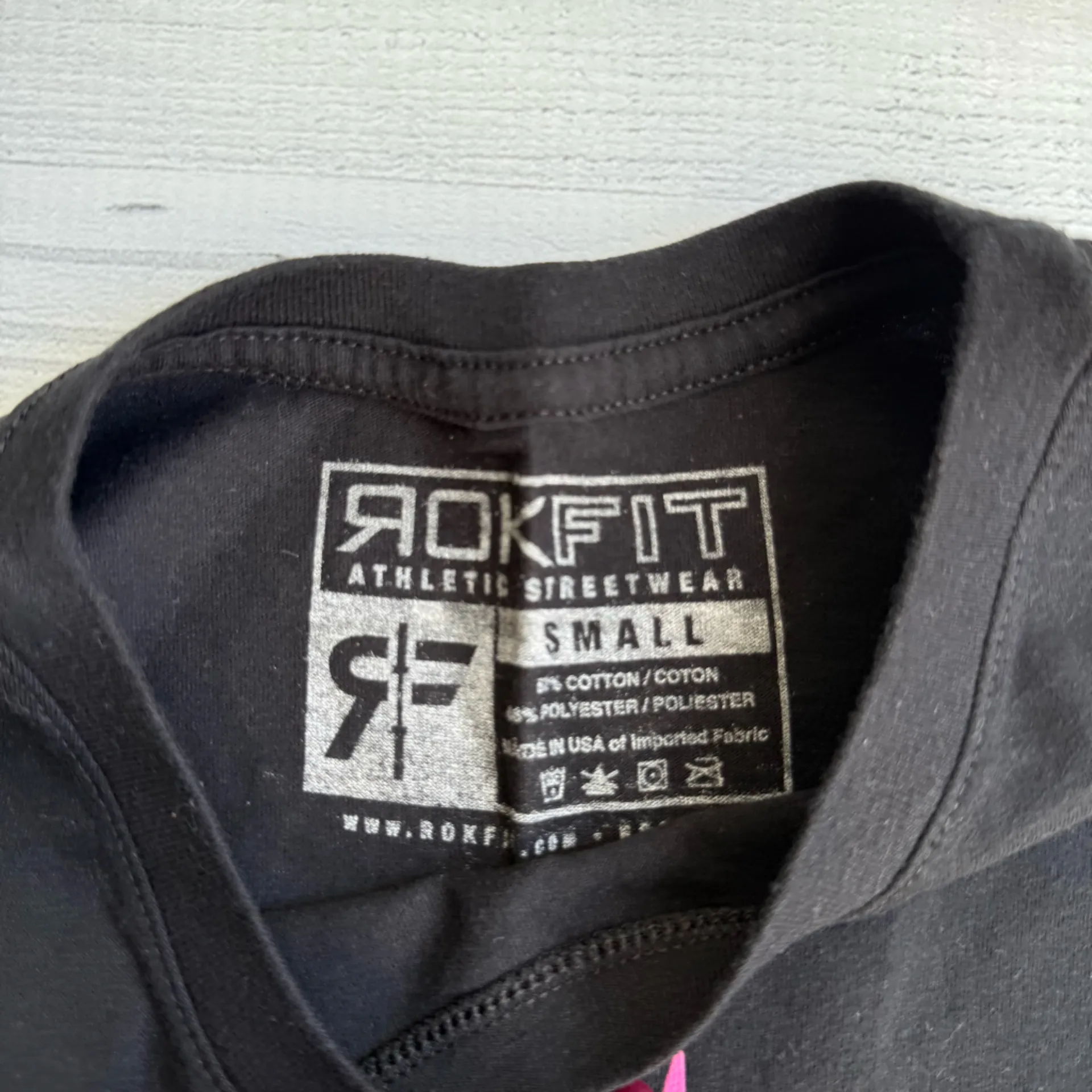 ROKFIT Women's Black Stellar Logo Crop Tank Top Size S - Image 6