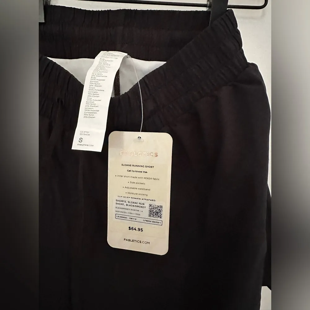 Fabletics Black Sloan Running Short| Women Athletic Shorts | Small - Image 4