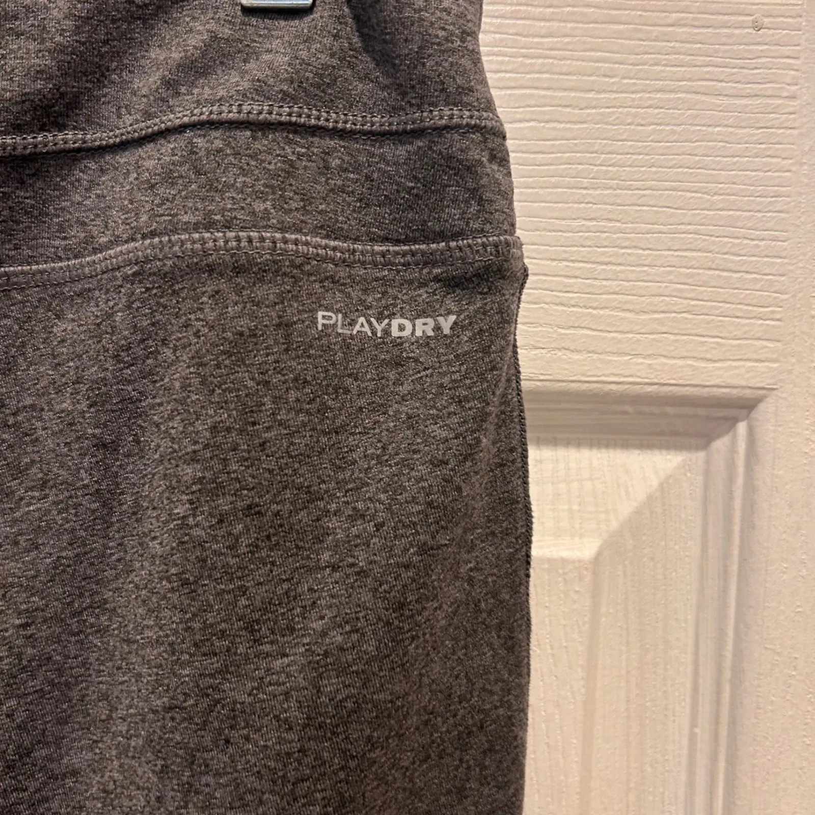 Reebok Gray Capri Leggings Womens Activewear Workout‎ Gym Fitness Pants - Image 5