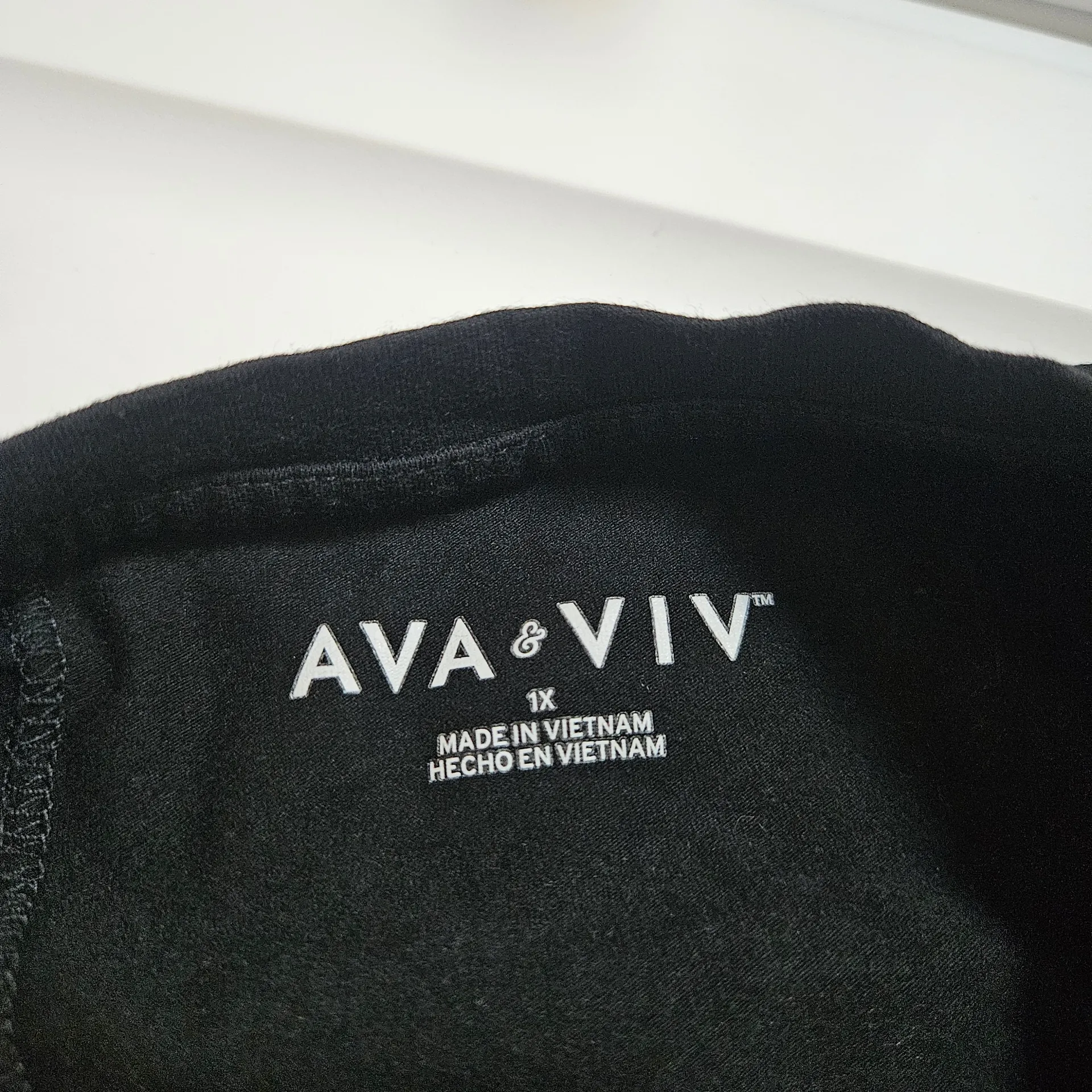 Ava & Viv Black Dolman Short Sleeve Tie Front T-shirt Top Sz 1X - Image 4