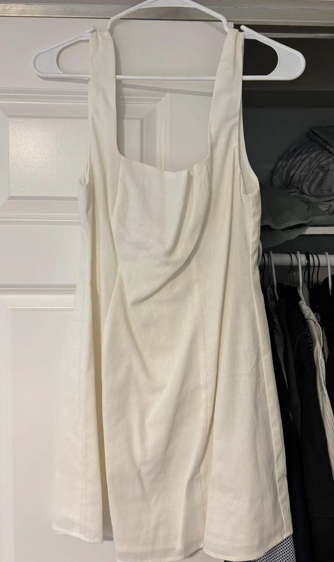 Athina Mini Dress White - Image 4