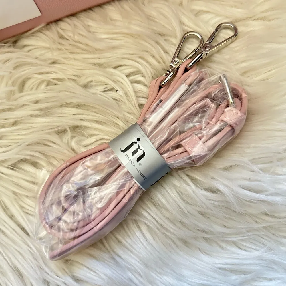 NEW faux leather structured hand bag Pink - Image 7