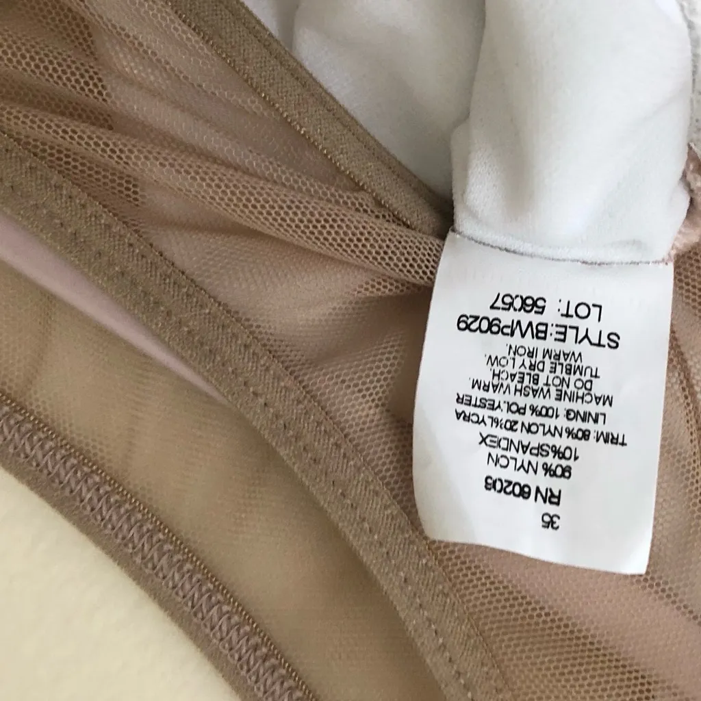 NWT BODY WRAPPERS WOMEN’S LONG SLEEVE ASYMMETRICAL BRA Size XS - Image 7