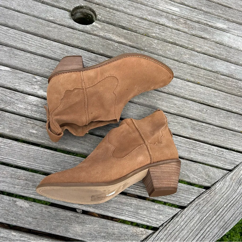 Kelsi Dagger Brooklyn Brown Kamper Suede Boots Booties Soft Comfy Size 10 - Image 8