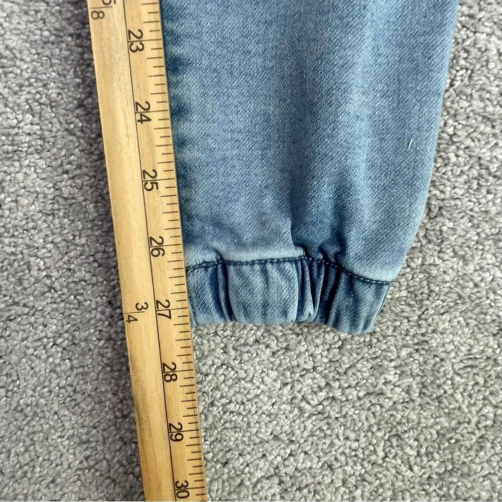 American Eagle Jeans Women’s 0 Blue Jogger Low Rise Elastic Waist Light Wash - Image 10