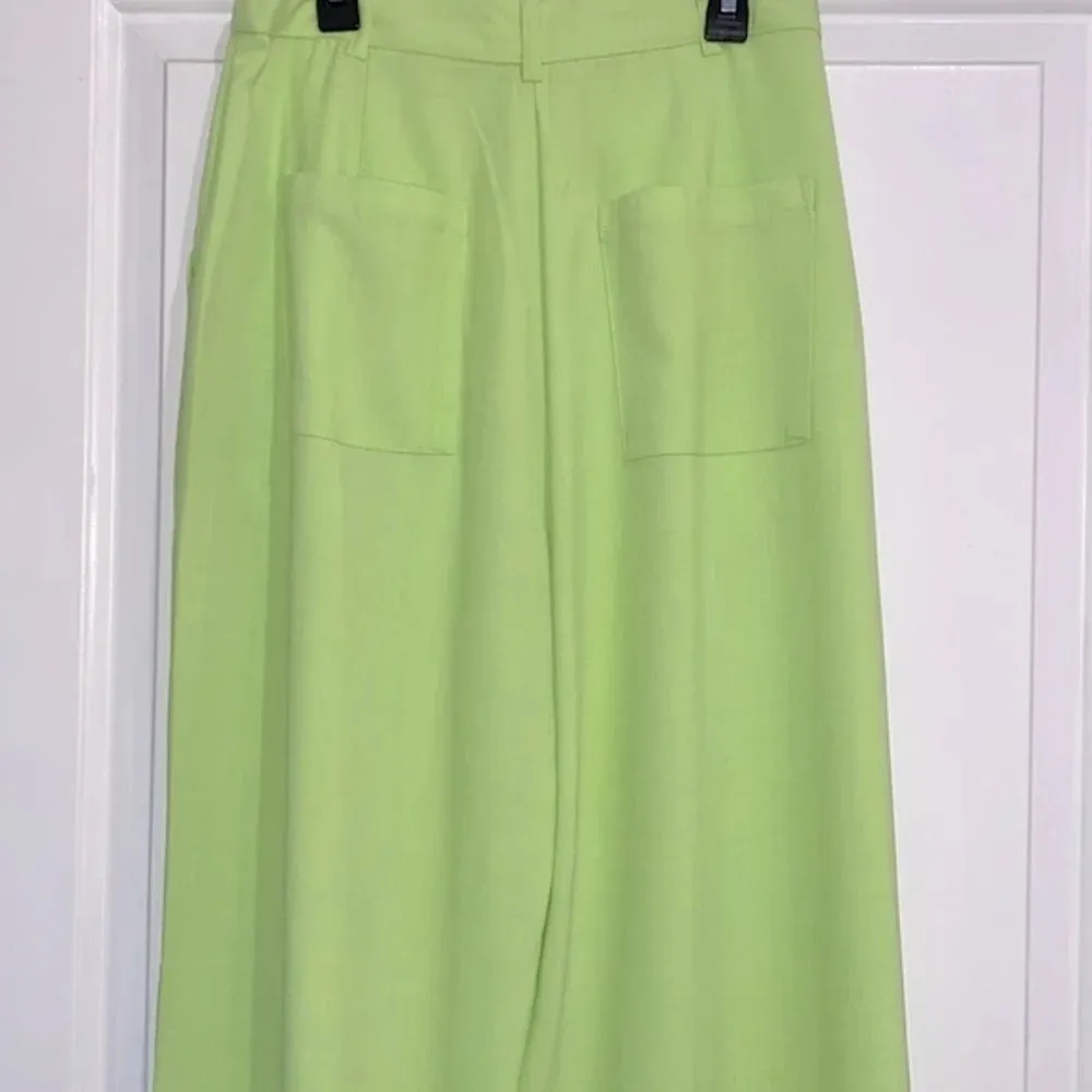 WeWoreWhat lime green wide leg pant suit and jacket size 4 - Image 10