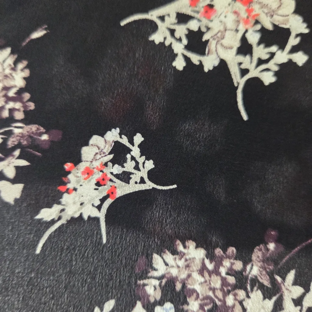 Anthropologie Maeve Hidra Silk Floral Print Sleeveless Blouse - Image 3