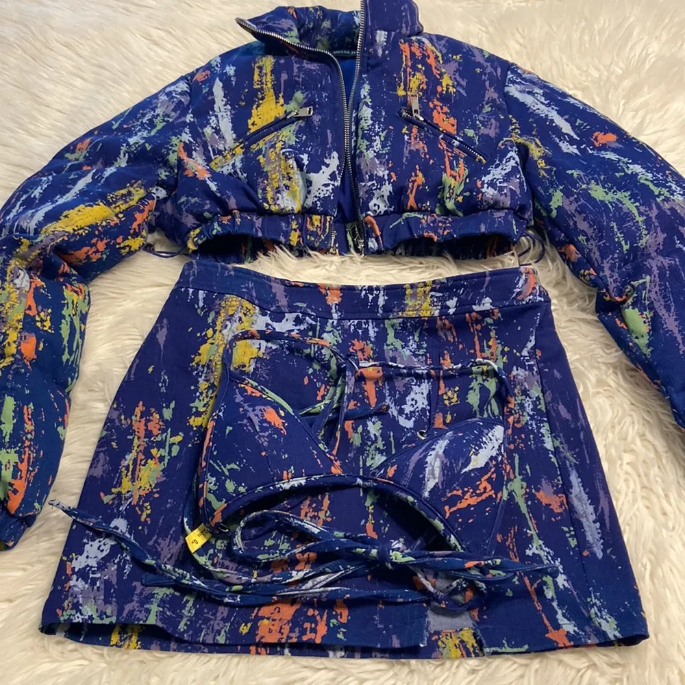 Shane Justin 3 piece denim skirt set size M excellent condition - Image 14