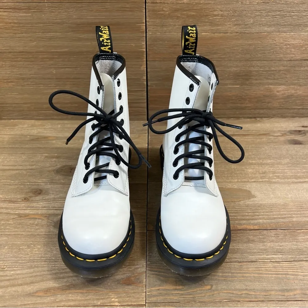 Dr. Martens 1460 Smooth Leather Lace Up Boots - Image 9
